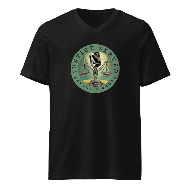 Justice Served Short Sleeve V-Neck T-Shirt UNISEX product image (1)