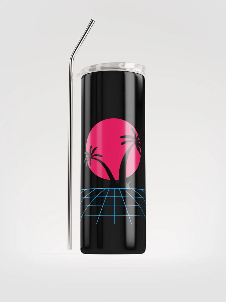 Retro-Futuristic Steel Tumbler product image (1)