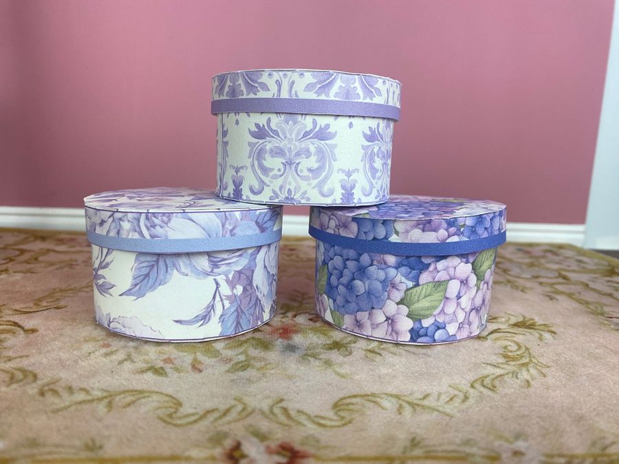 1:6 scale printable PDF hatboxes for 12