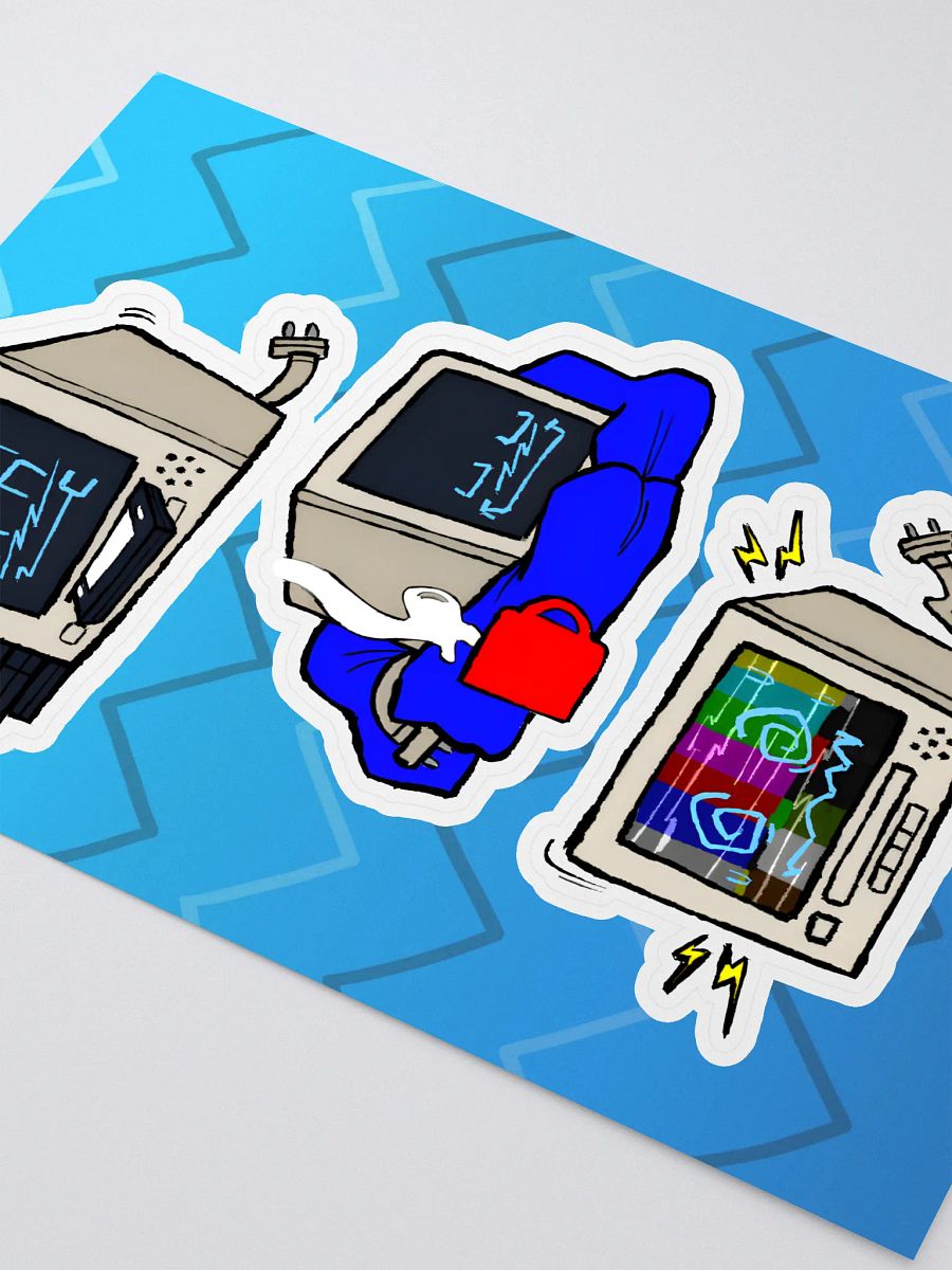 Hanging out with my TV: Sticker Sheet product image (2)
