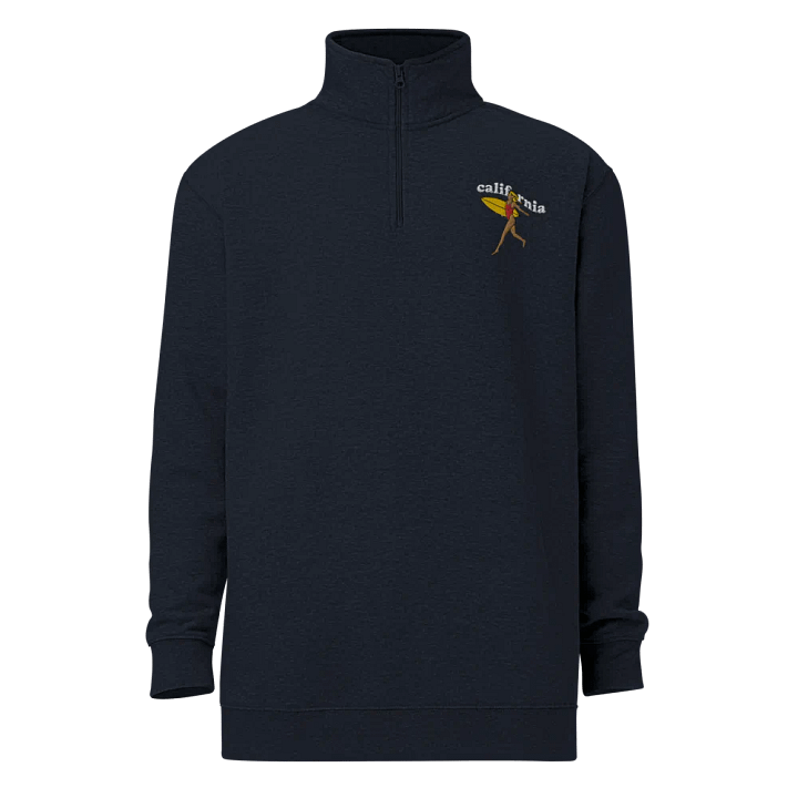 California Surfer Girl Left Side Embroidery Half Zip product image (2)
