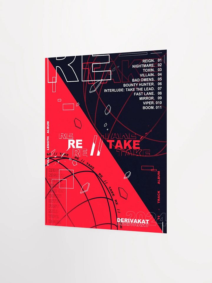 RE//TAKE Tracklist Print product image (2)