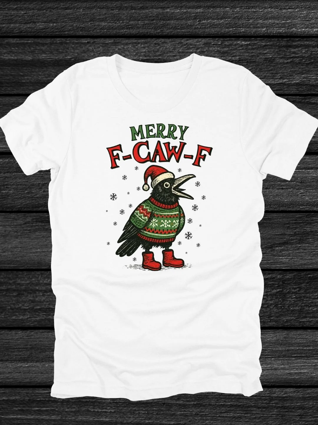Merry F-Caw-F Crow T-Shirt product image (15)