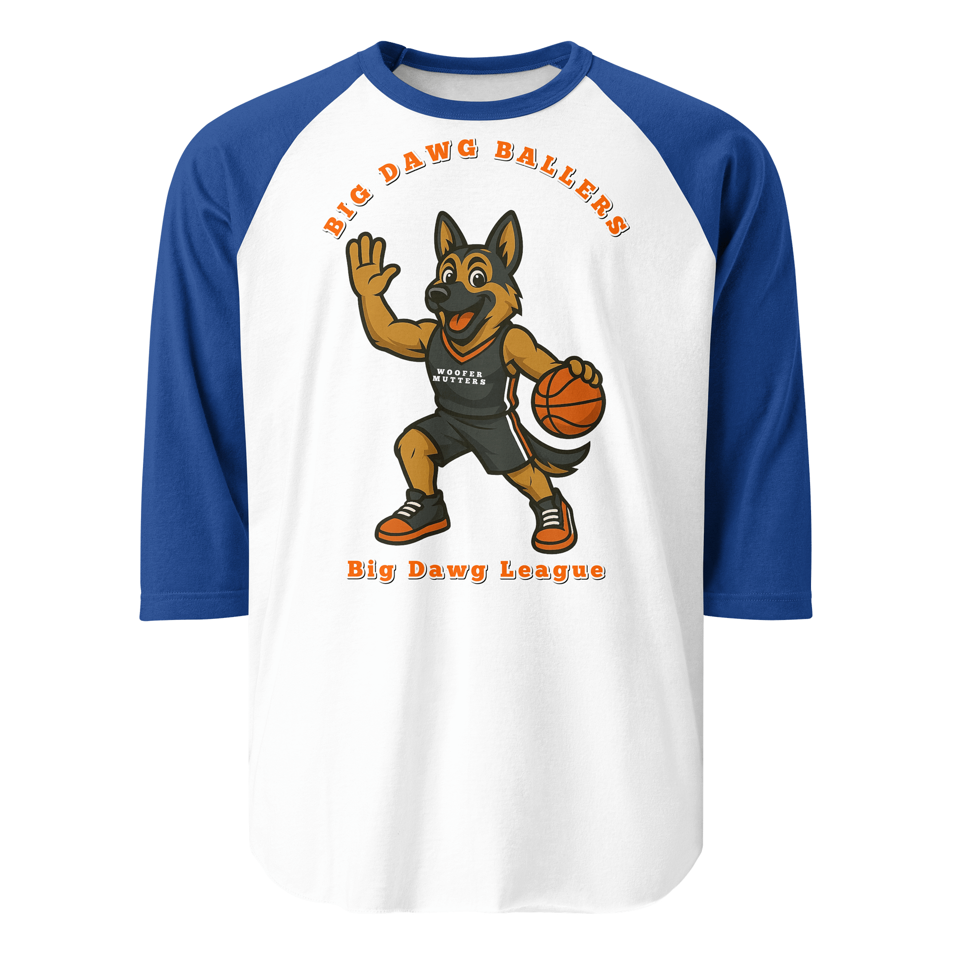 ¾ Sleeve Raglan Tee German Shepard WooferMutter product image (15)