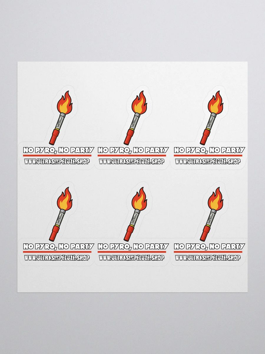Pachet 6 stickere No Pyro No Party product image (1)