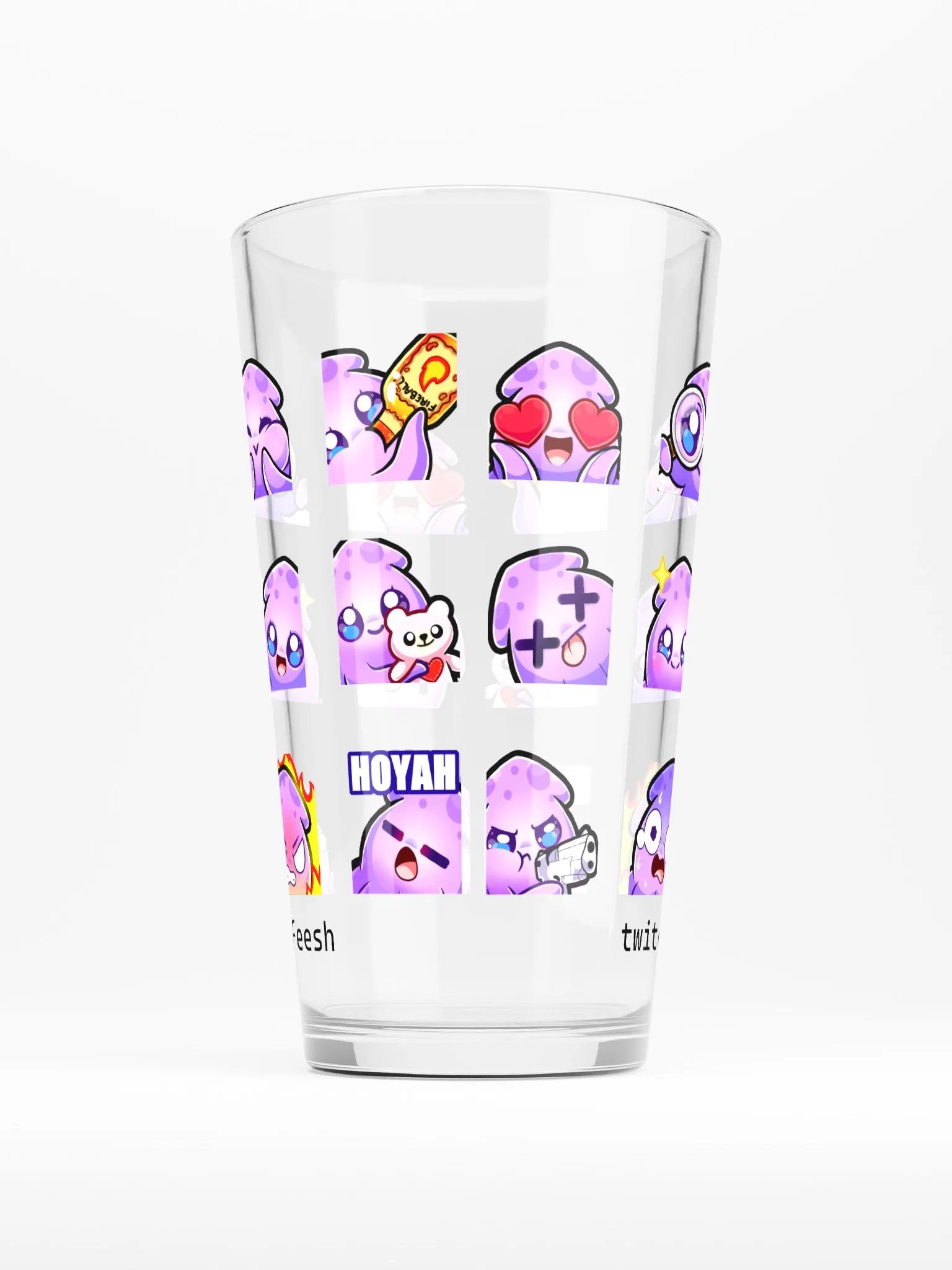 Squid Emote Pint Glass product image (1)
