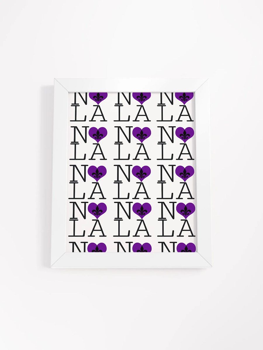 I LOVE NOLA **LEGACY POSTER** (PURPLE HEART INFINITY WALL) product image (1)