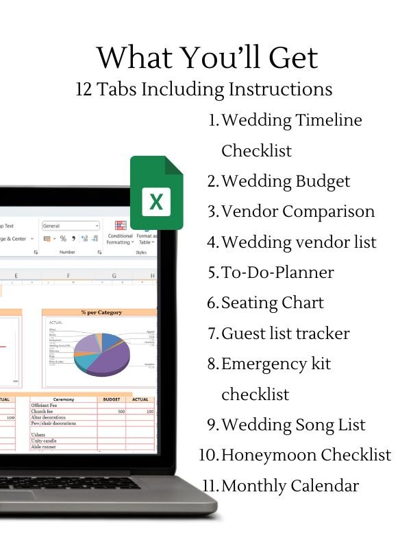 Wedding Planner Google Spreadsheet product image (3)