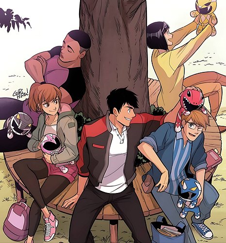 ⚡️ In a flashback-packed comic, the Power Rangers face their first battle with Goldar, pondering victory and their new respon...