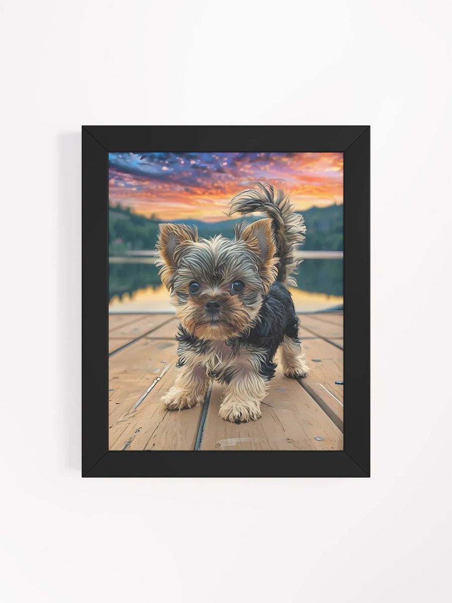 Sunset Paws: Framed Matte Poster product image (5)