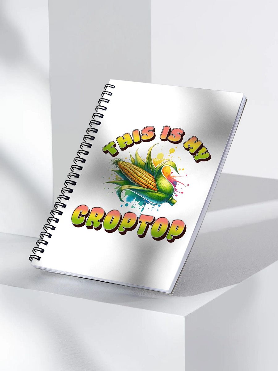 This Is My Crop Top Corn Vibrant Spiral Notebook product image (3)