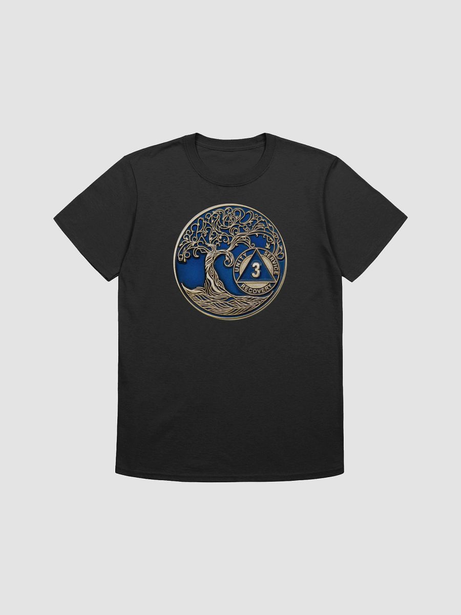 Twisted Tree of Life 3rd Year Sobriety Blue Medallion T-Shirt product image (4)