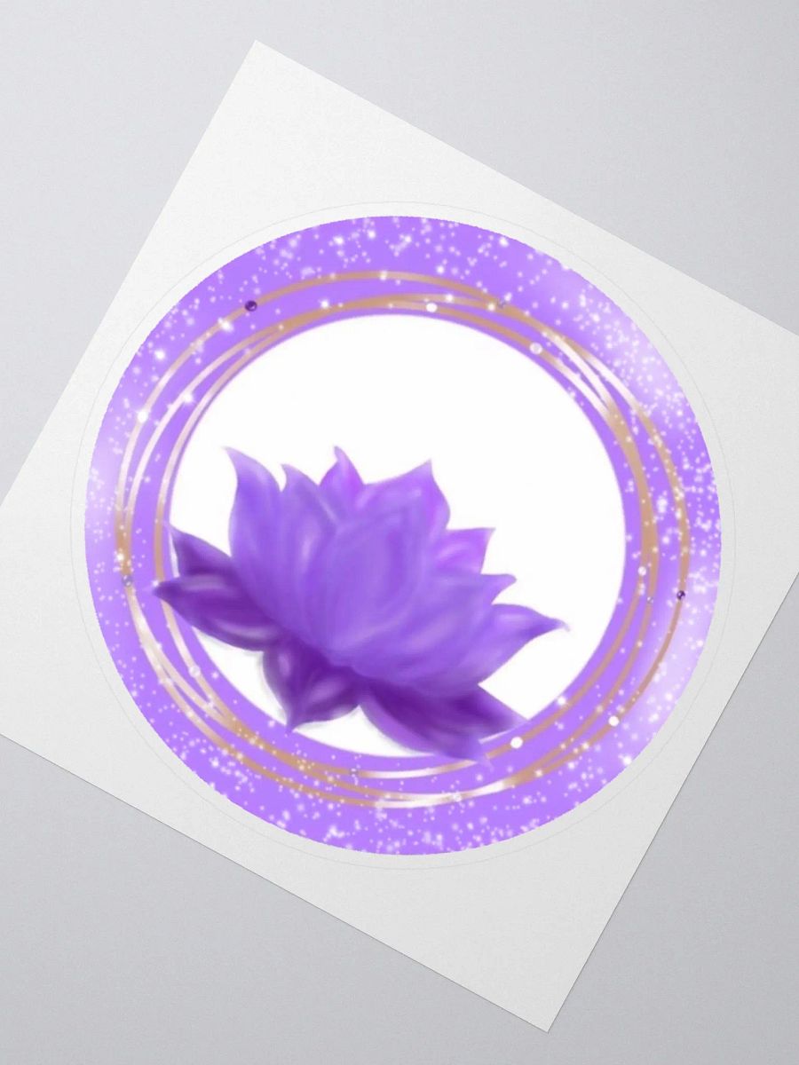 Purple Lotus Flower Sticker product image (2)