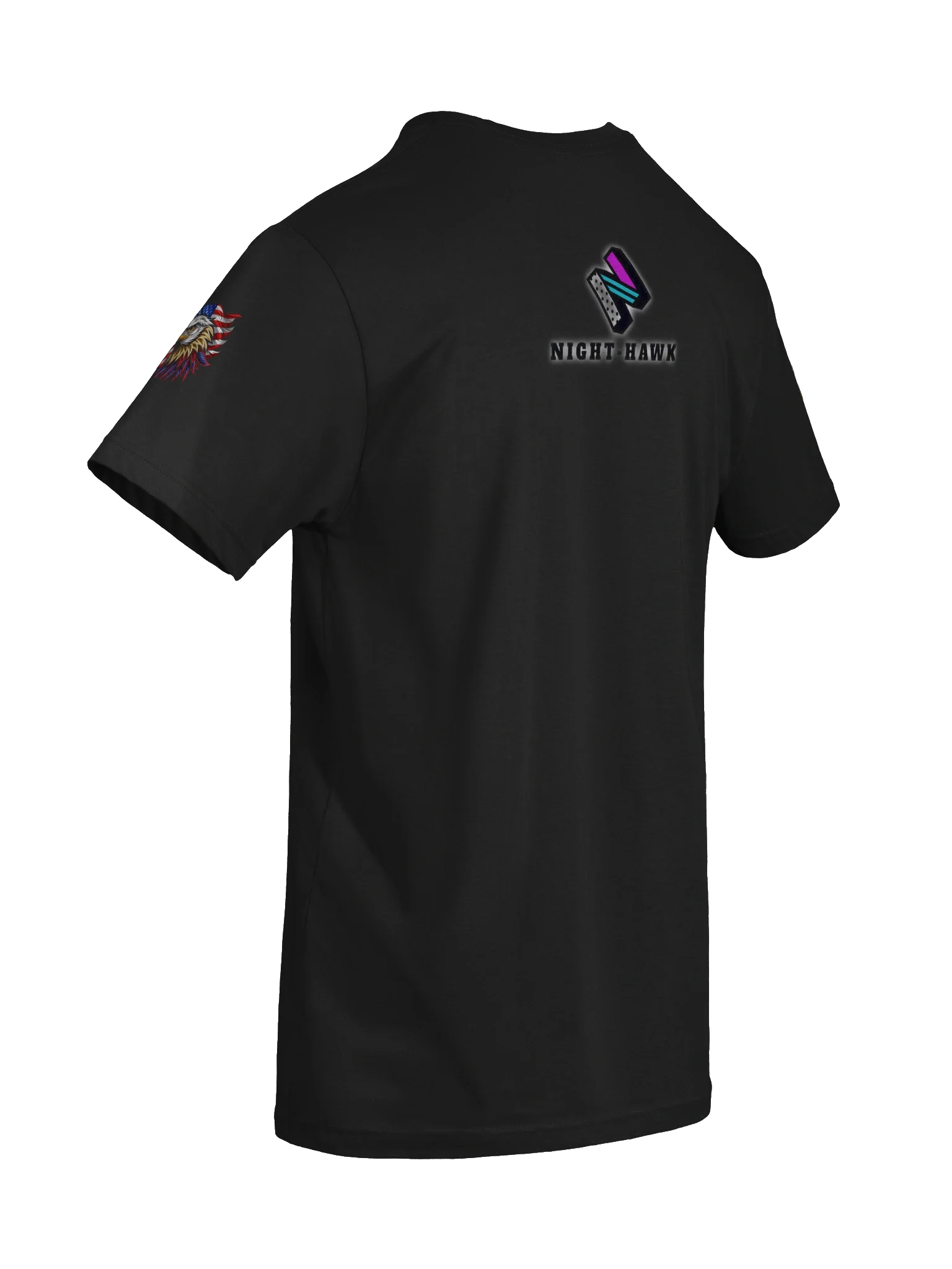Glowing Night-Hawk Logo T-Shirt product image (11)