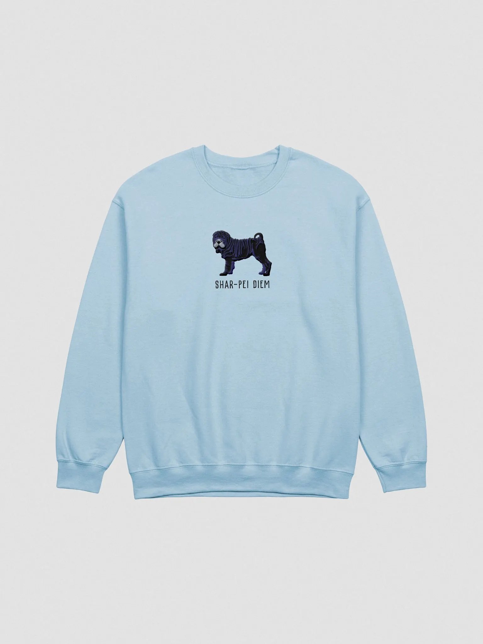 Shar-Pei Diem Sweatshirt (Embroidered) of a Chinese Shar-Pei(Black) product image (4)