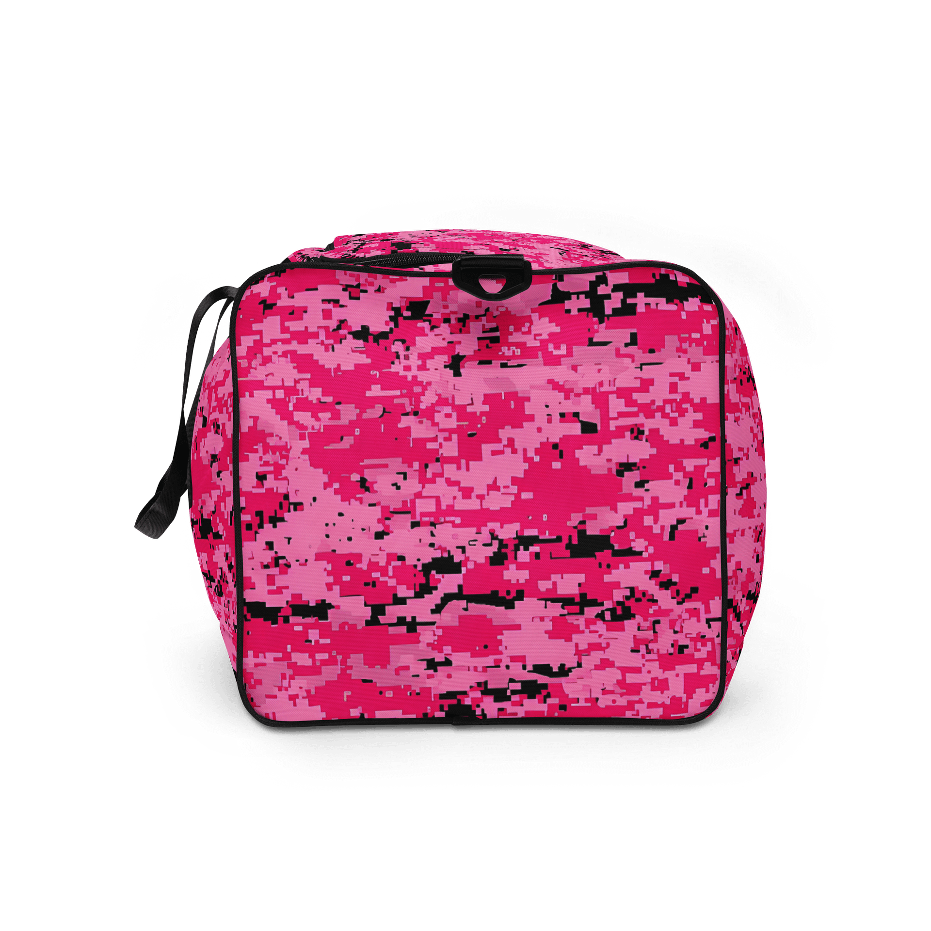 Pixelated Pink Camo All-Over Duffle Bag product image (9)