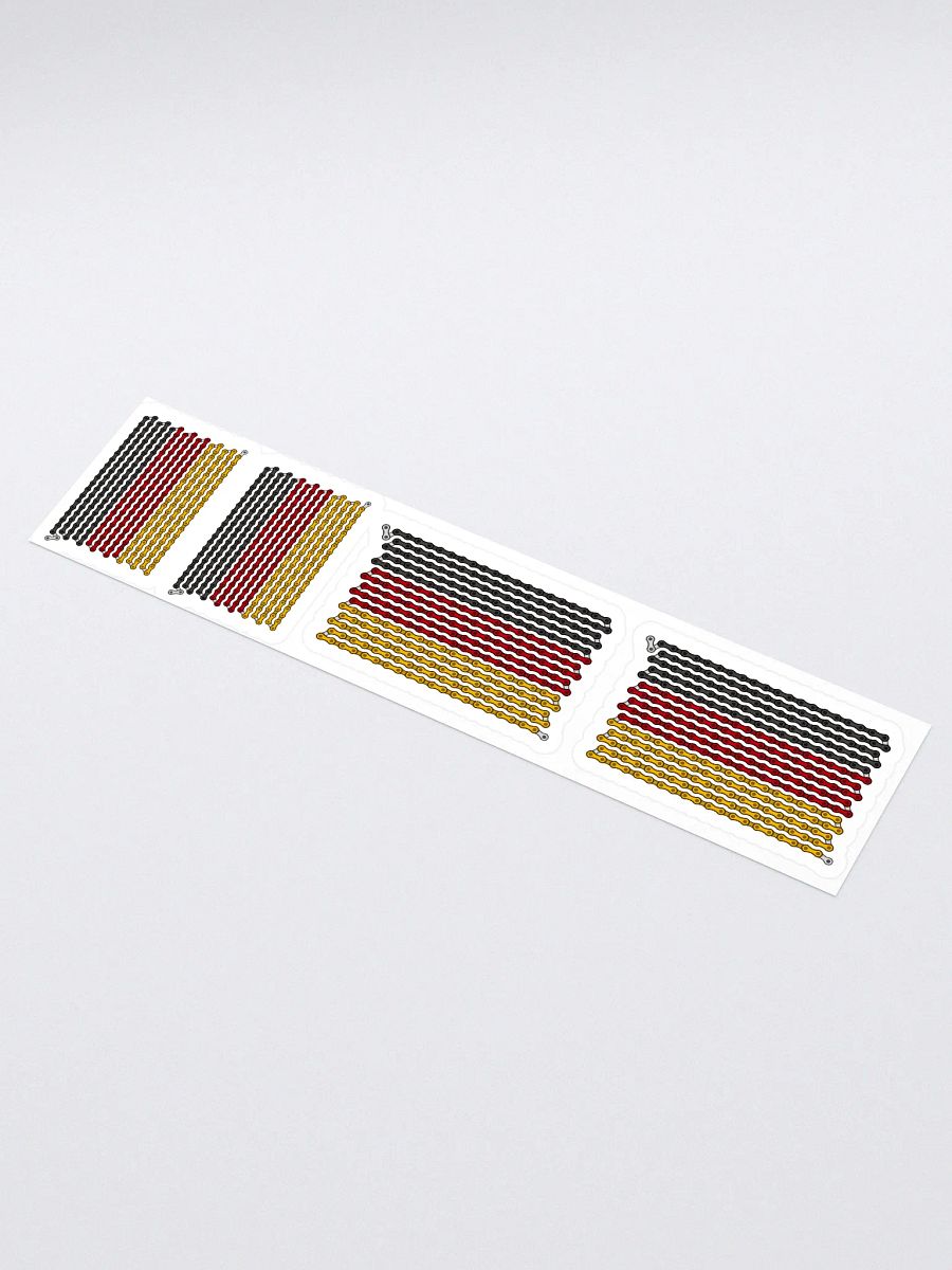Germany Bike Chain Flag Stickers, Mixed Size 4 Pack product image (1)