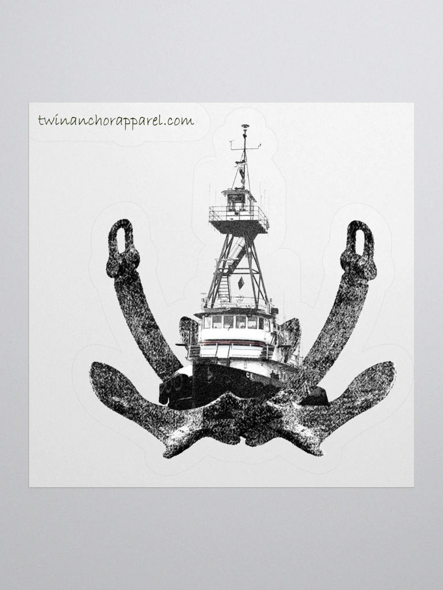 Twin Anchor & Tug CE Kiss Cut Stickers product image (1)