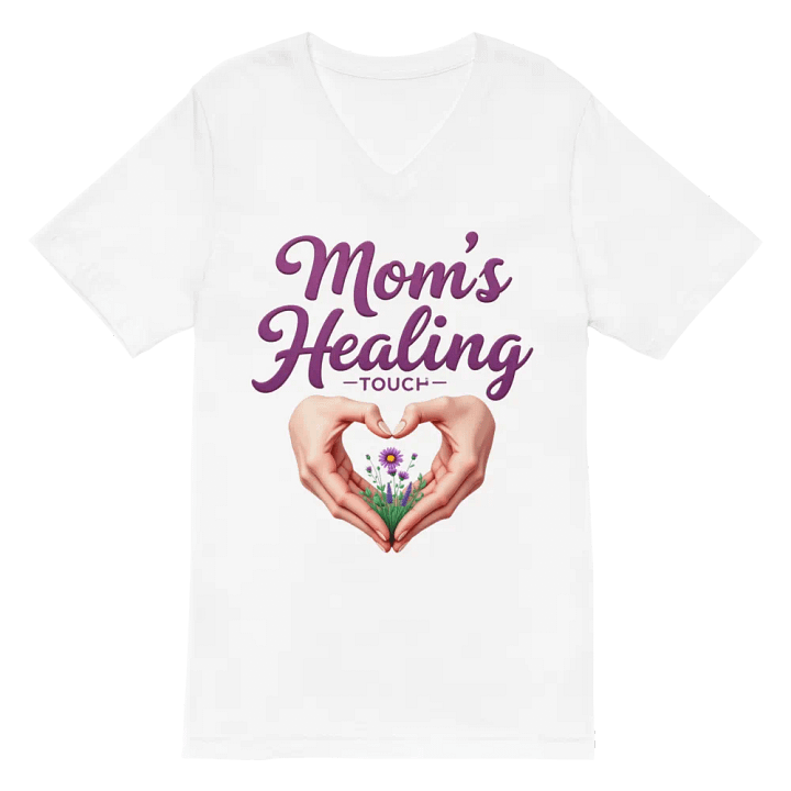 Mom's Healing Touch V-Neck Tee product image (6)