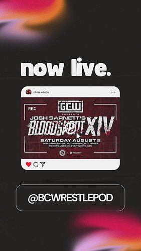 🚨 IT’S BLOODSPORT TIME! 🩸 
GCW Bloodsport XIV is happening TODAY — and we’re going LIVE for a brutal Watchalong starting at 1...
