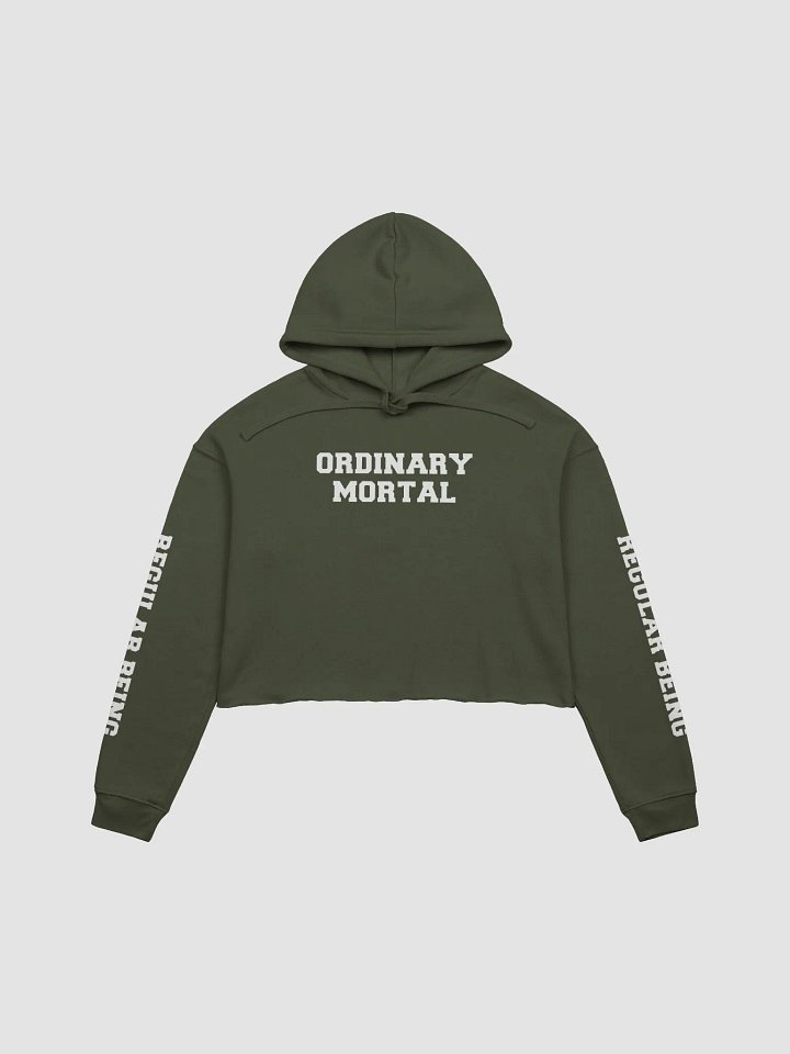 (2 sided) Ordinary Human fleece crop hoodie product image (2)
