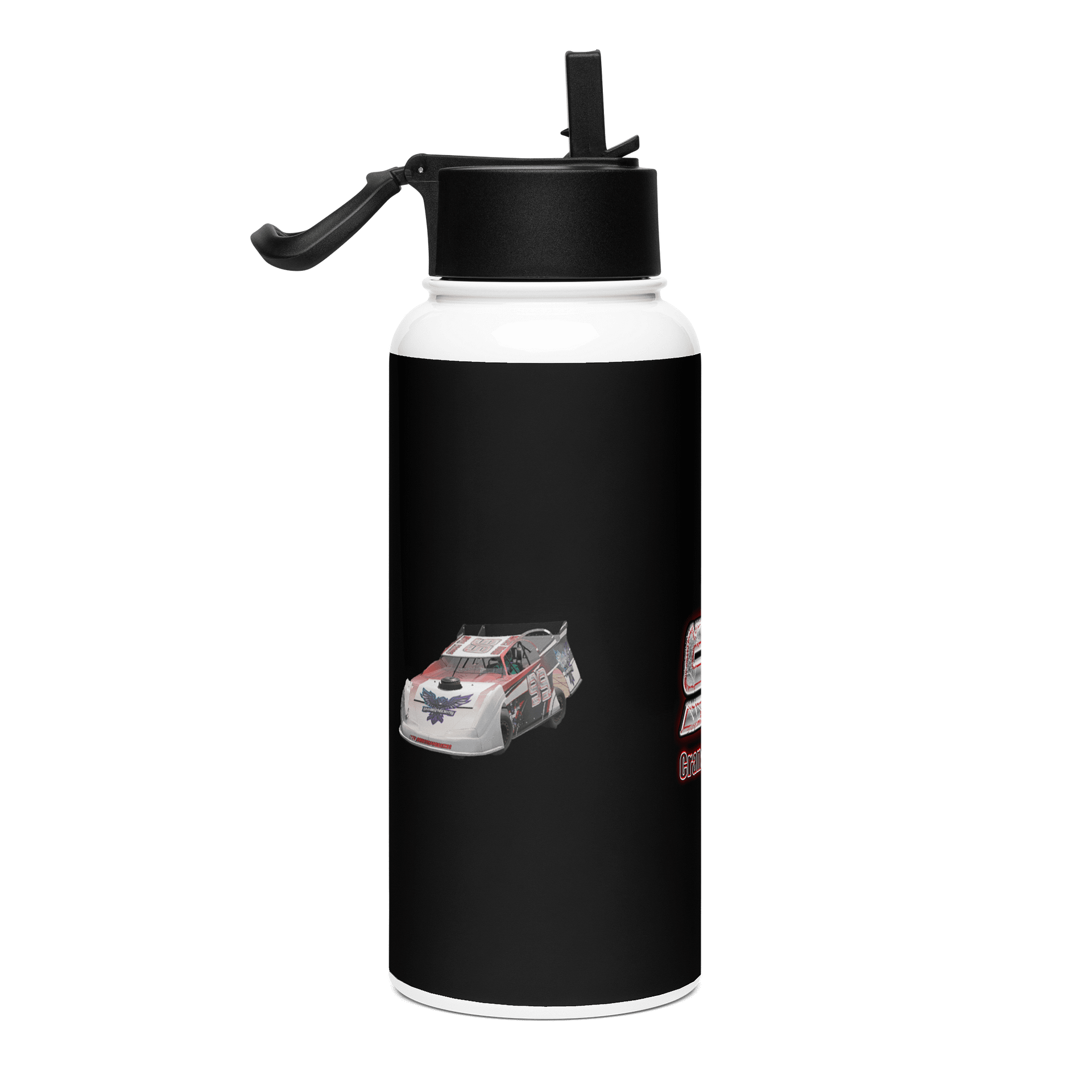 Crans Racing stainless steel water bottle product image (4)