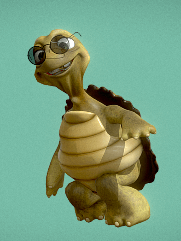Cute Turtle 3D Model Animated product image (1)
