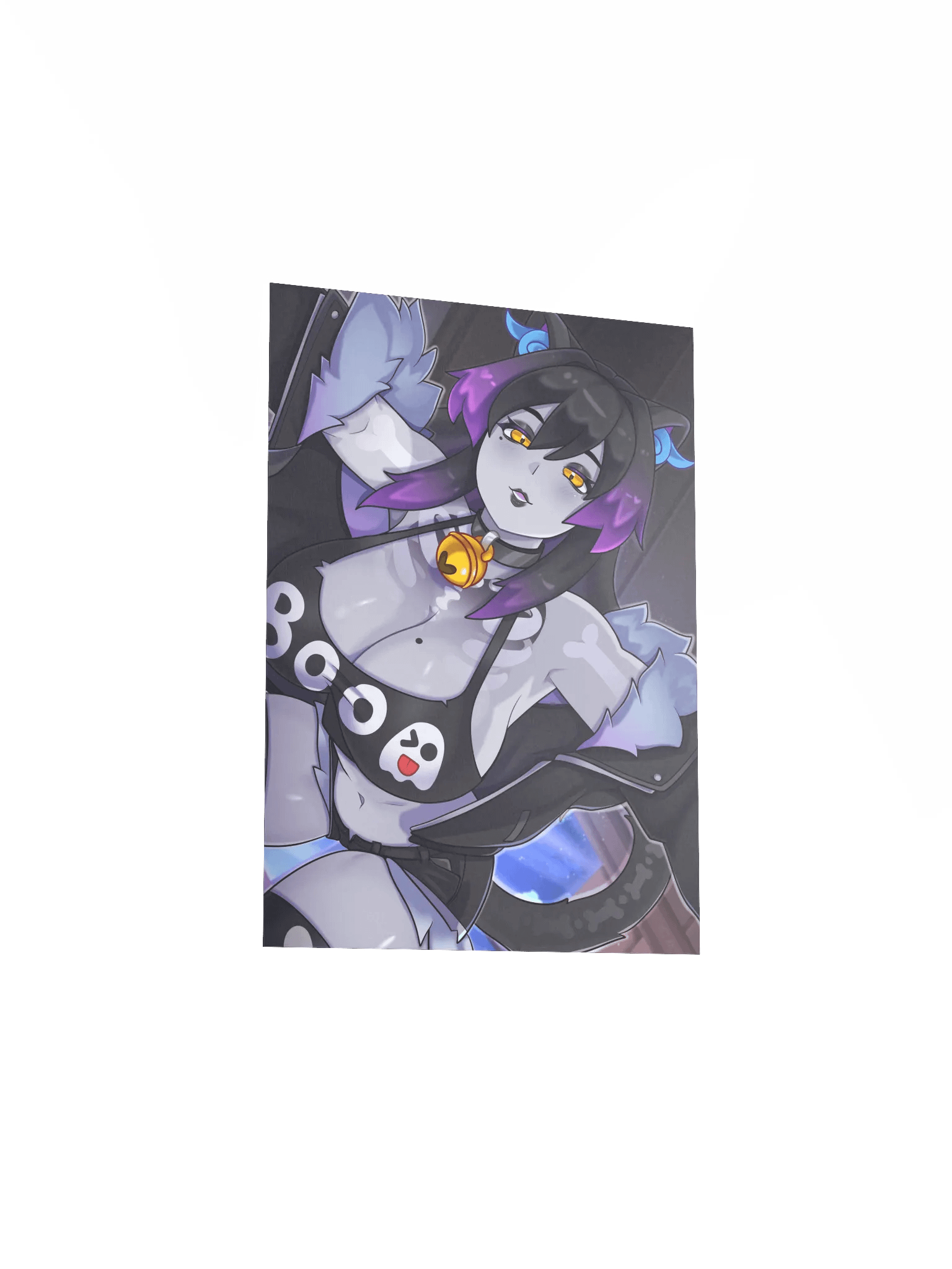 Mischievous 'Boo' Cat Matte Poster product image (3)