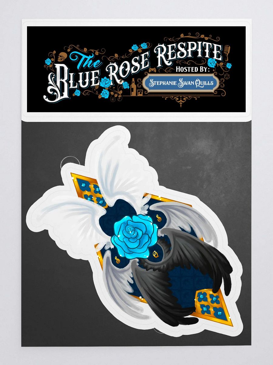 The Blue Rose Respite & The Seraph's Crest Sticker Sheet product image (1)