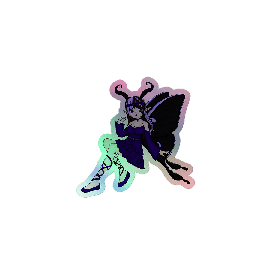 Moon Moth Mystic Holographic Sticker product image (1)