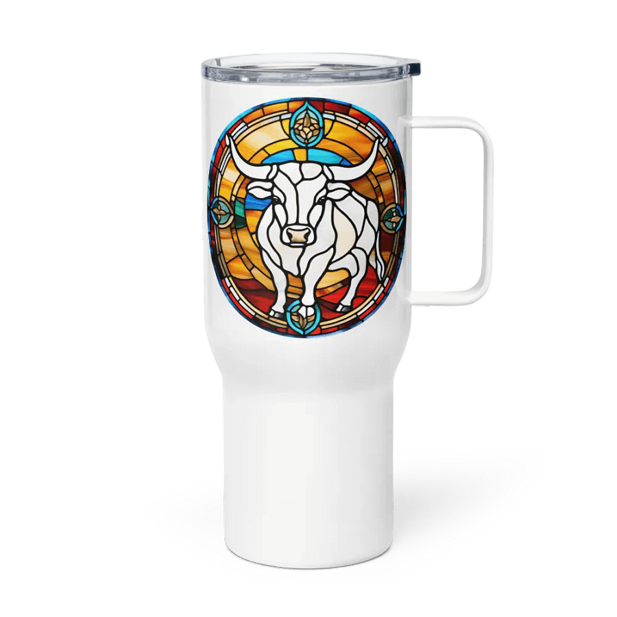 Spiritual Taurus - Unique Travel Mug Design - Circle Energy product image (3)
