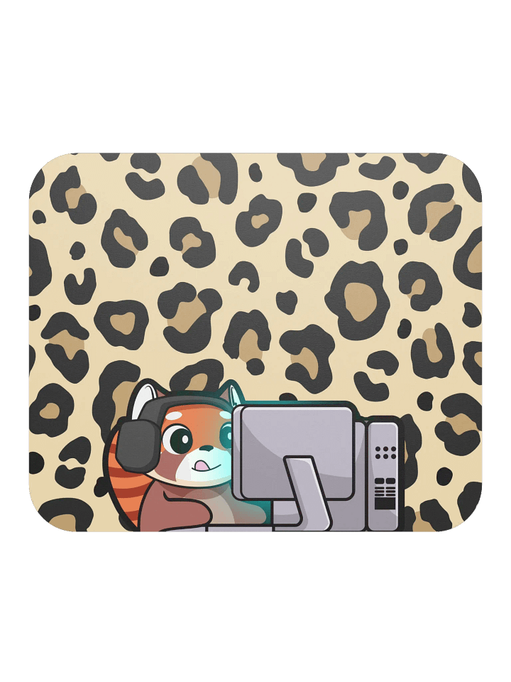 Gaming Bear Mouse Pad (Leopard) - 8.7" x 7.1" product image (1)