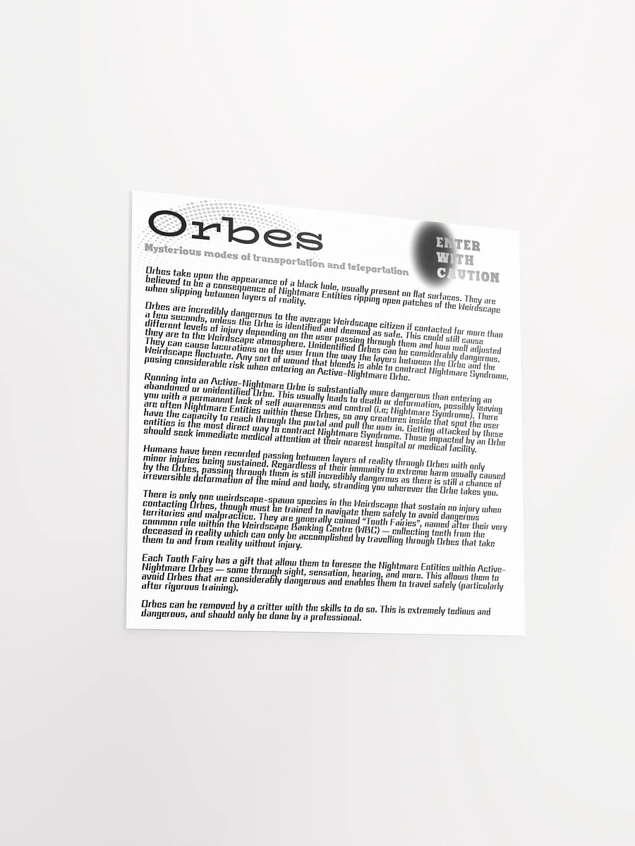 Orbes Website Square Matte Poster product image (3)