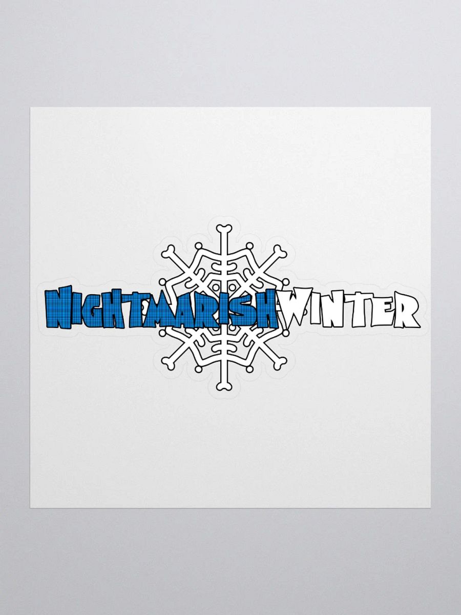 Plaid Snowflake Logo Sticker product image (2)