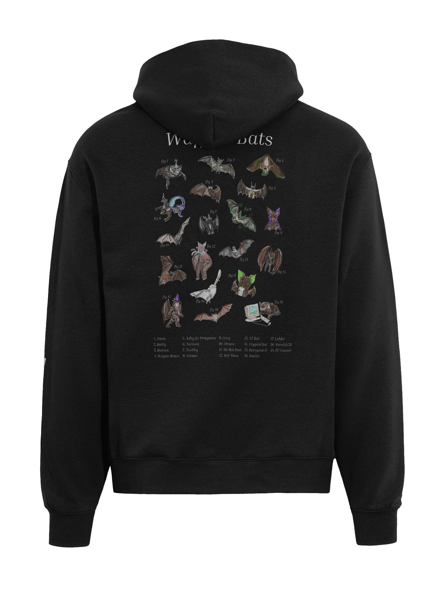 Waffle's Bats Hoodie - Back Print product image (5)