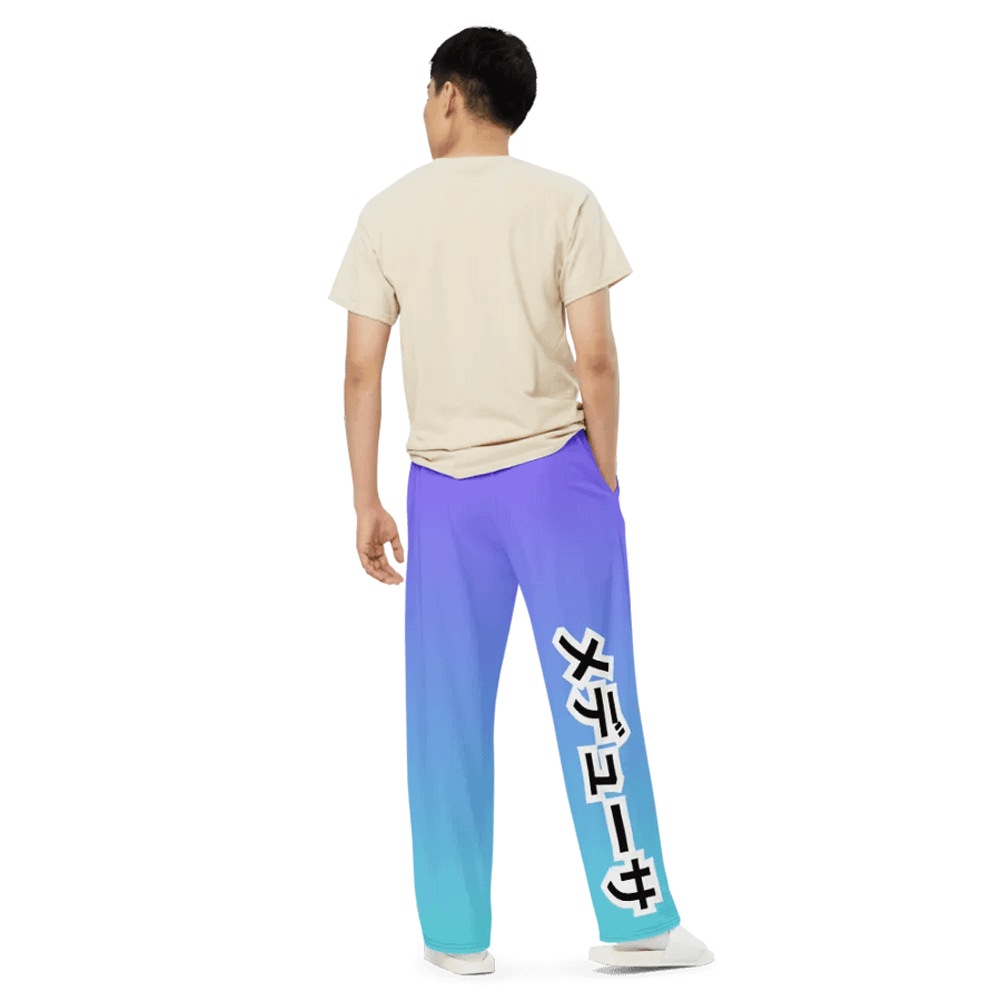 Katacana Wide Leg Pants - aqua product image (7)