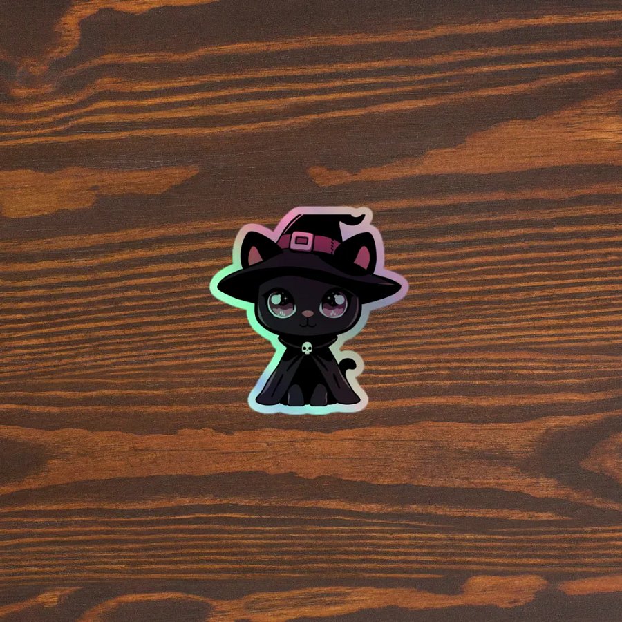 Witchy Cat Holographic Sticker Sheet product image (5)