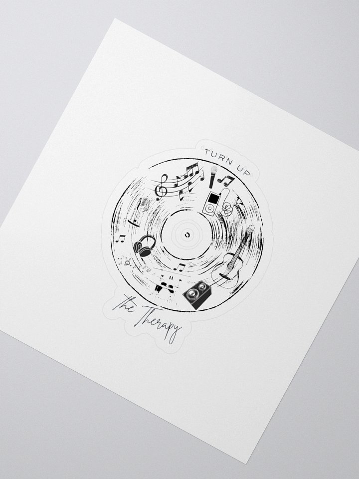 Turn Up the Therapy Sticker product image (2)