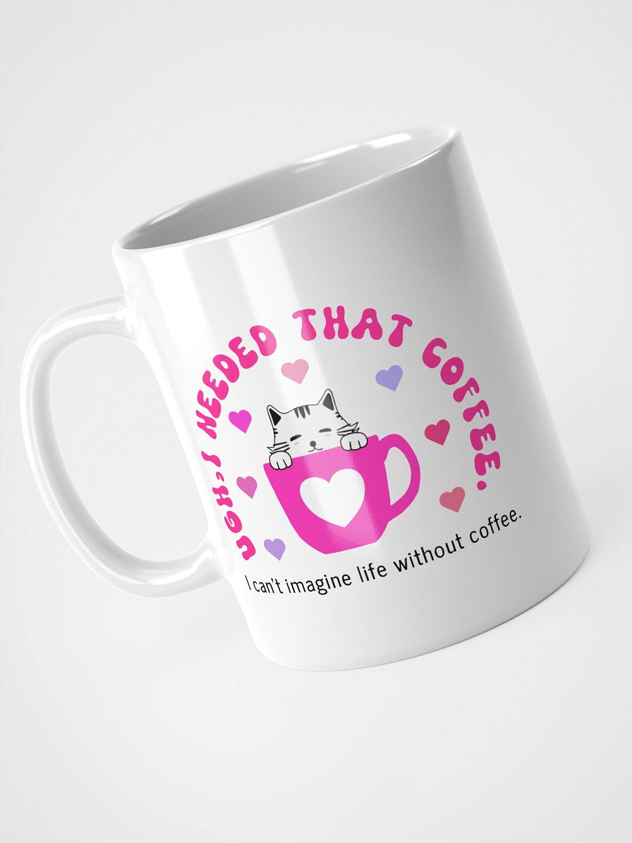Coffee Lovers Ceramic Mug – Aesthetic White Glossy Cup, Perfect Cozy Gift product image (11)