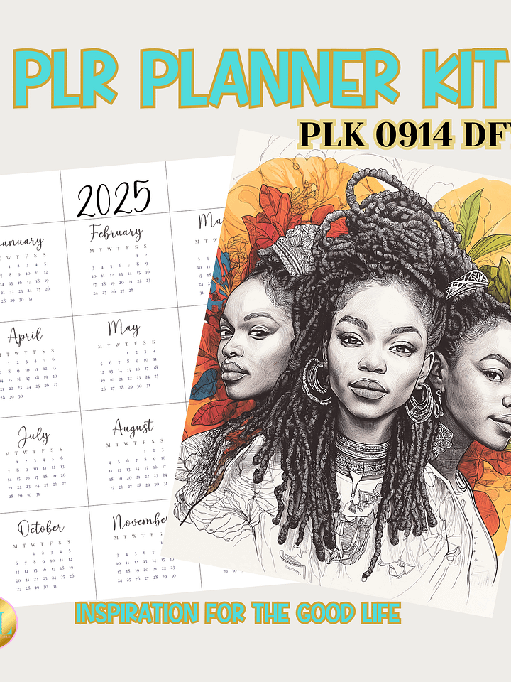 2025 PLR Planner & Journal Kit - PLK-0914 DFY product image (1)