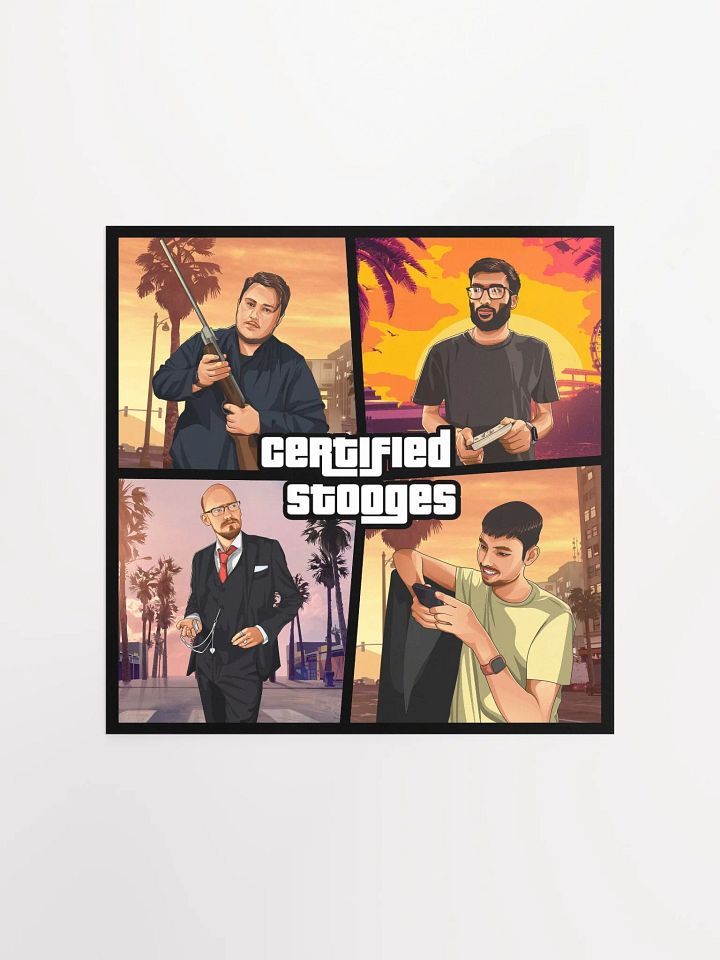 Certified Stooges GTA Style Paper Poster product image (1)