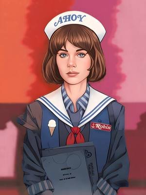 Robin ODIABA a Steve Harrington #StrangerThings