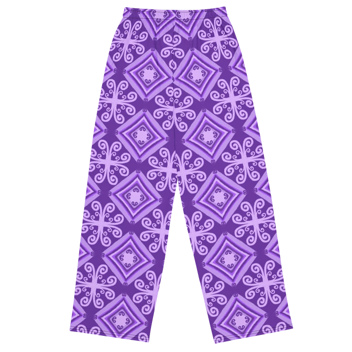 Purple Boho Wide-Leg Pants product image (1)
