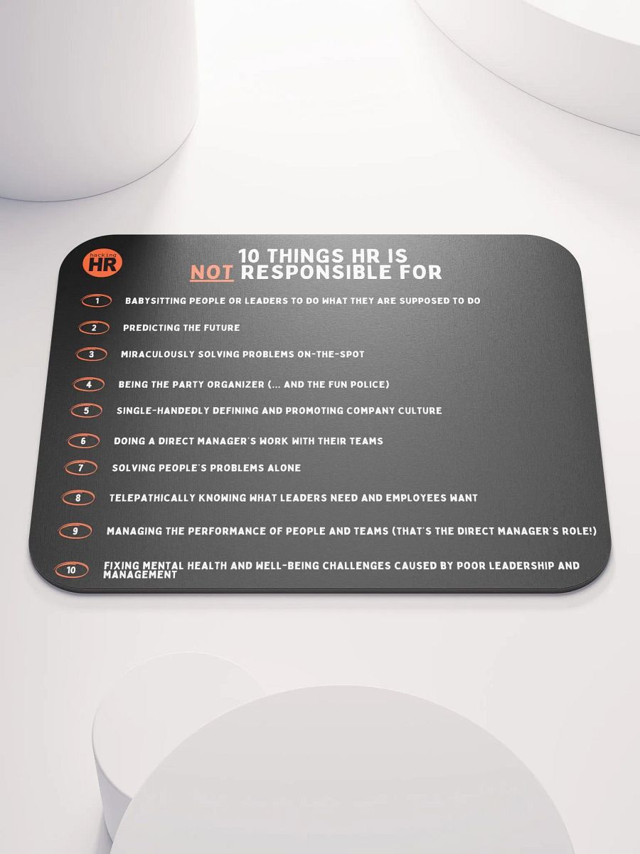 Not Your HR's Job List Mouse Pad product image (2)