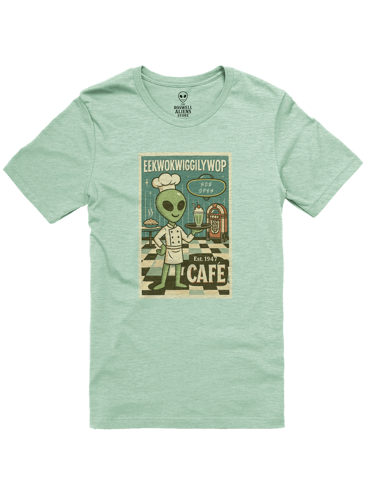 Roswell Aliens 1950's Retro Diner Poster Unisex T-Shirt product image (73)