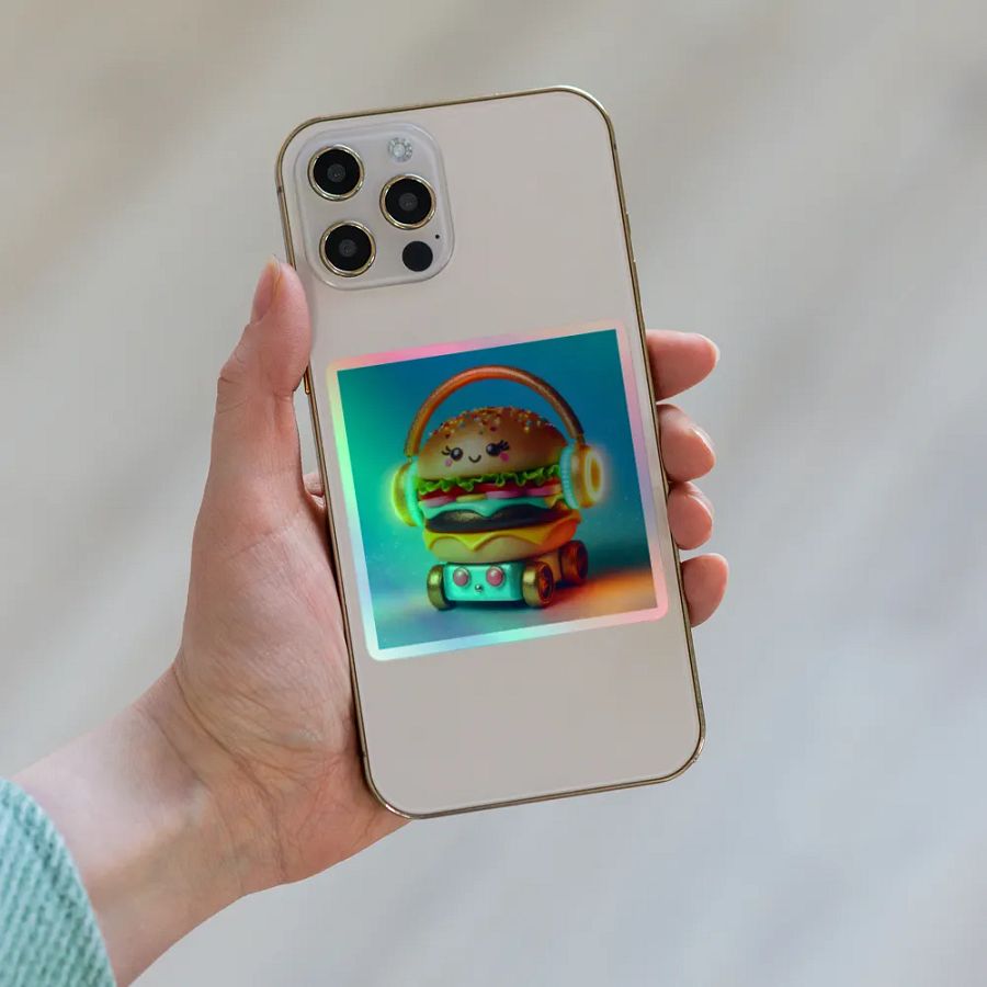 Whimsical Burger Beats Sticker Set product image (8)