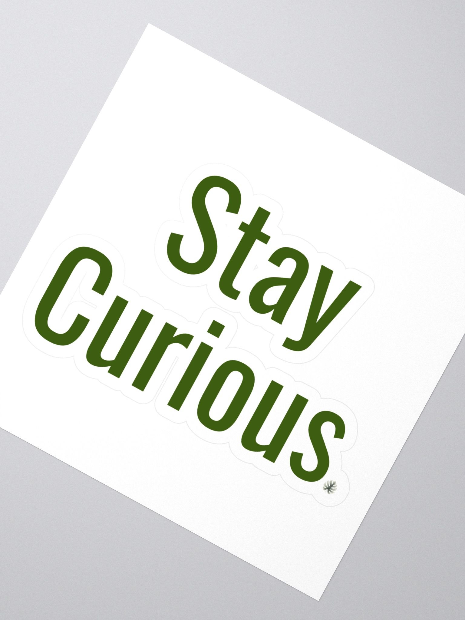 Stay Curious Monstera cut out sticker product image (2)
