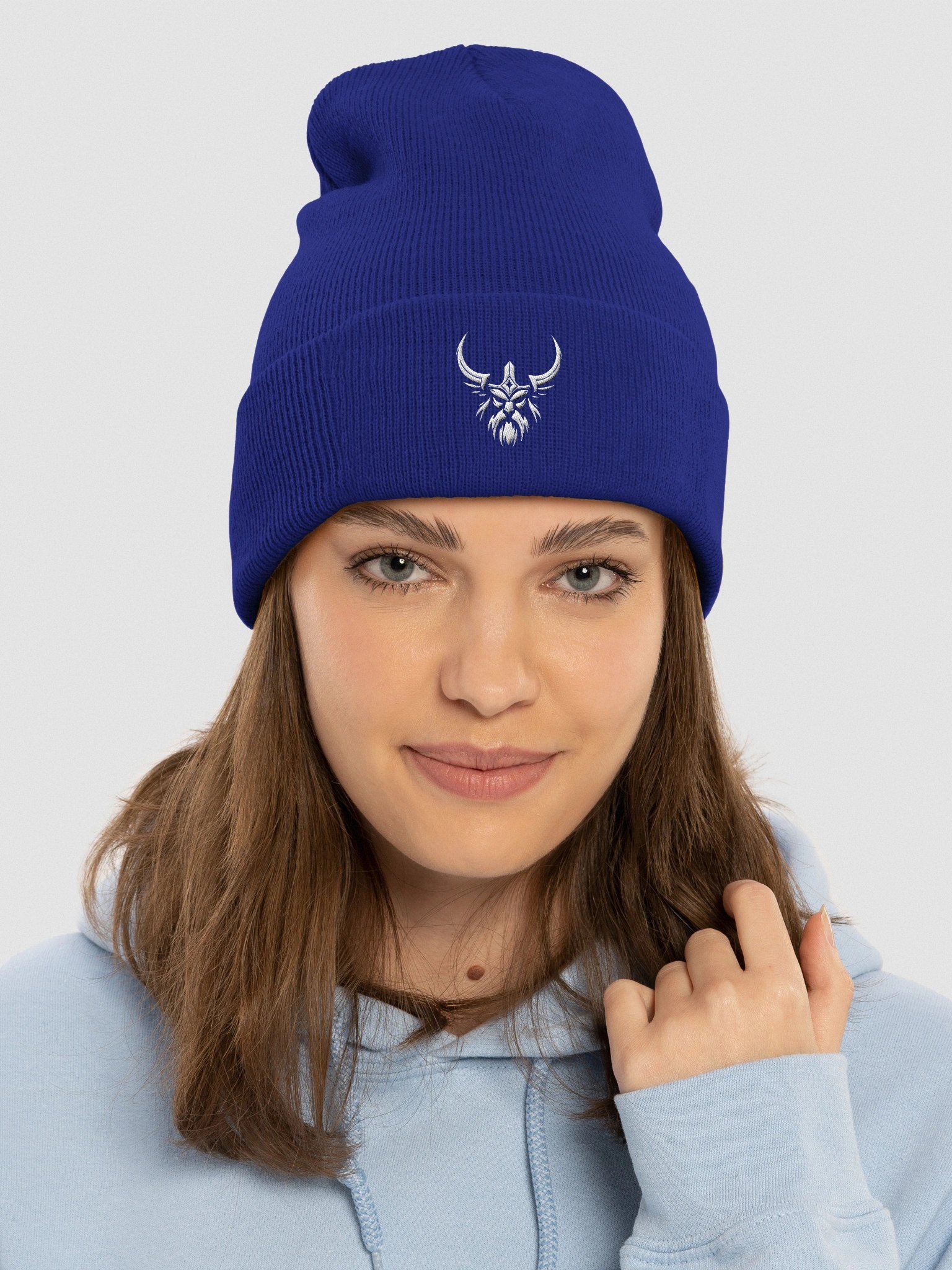 Forged In Valhalla: Mystic Horned Pixel Beanie product image (21)