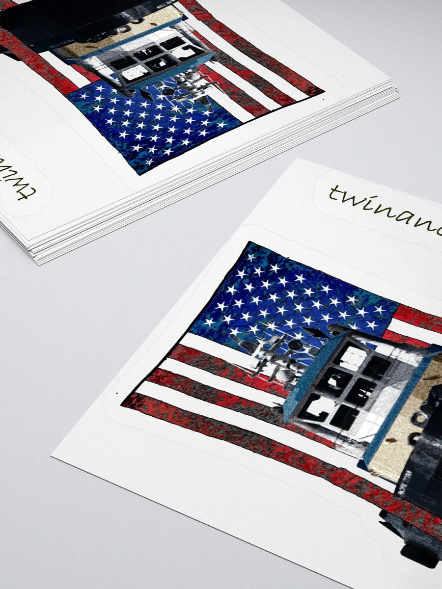 Pacific Titan & CE Flage Reflection Kiss Cut Stickers product image (4)