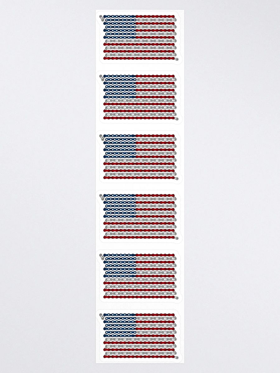 USA 50 States Bike Chain Flag Sticker 6 Pack product image (3)